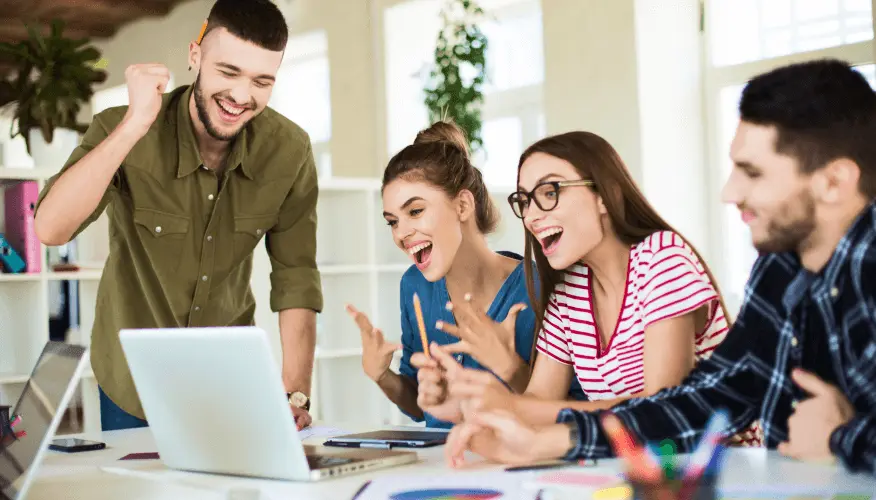 Team choosing a web design agency in Albania